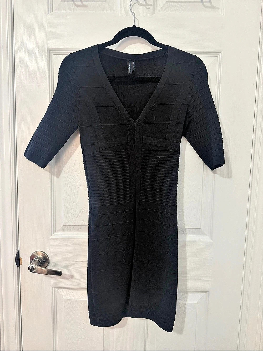 Marciano Black Mini Bandage Dress